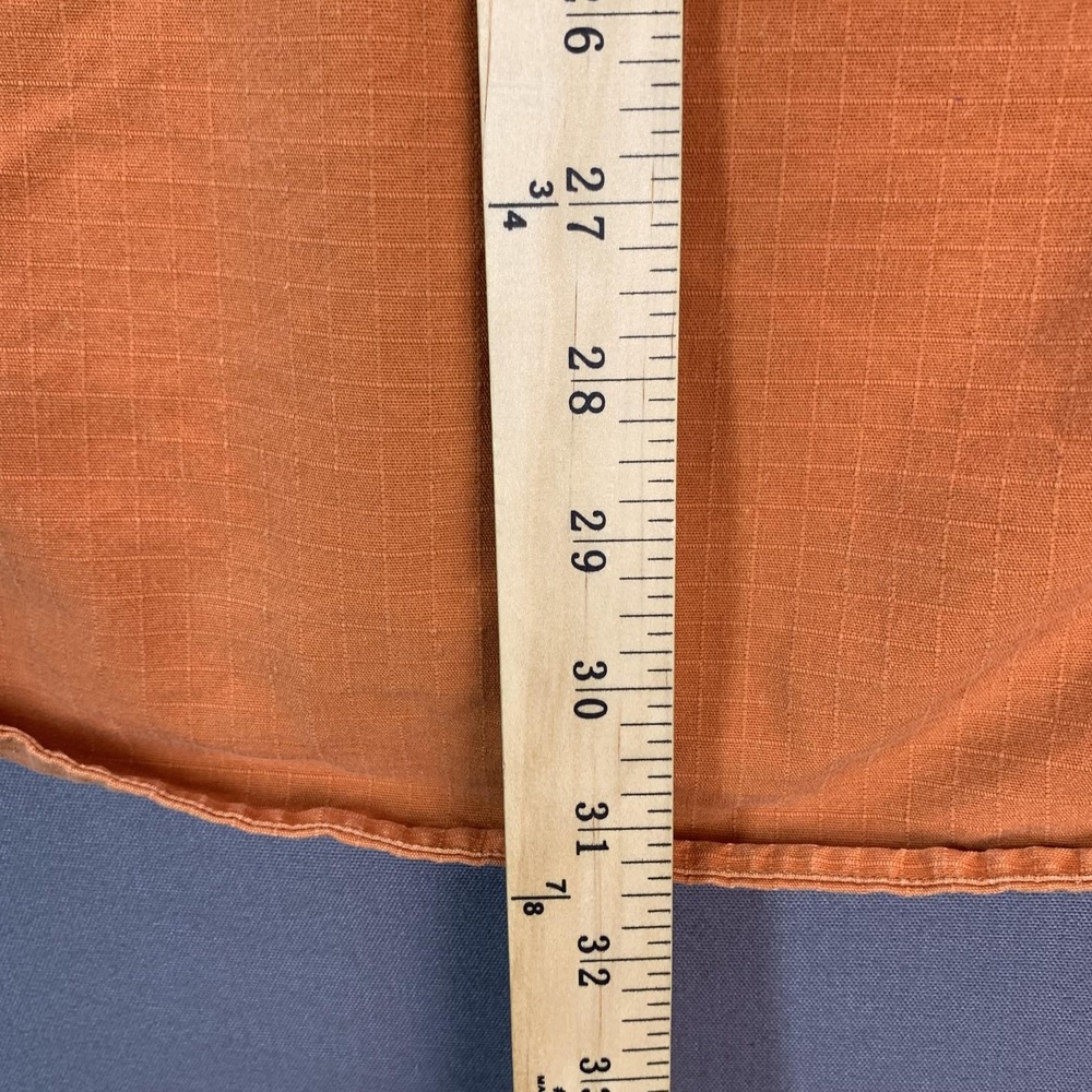 Tommy Hilfiger Shirt Mens Medium Orange Navigator Naval Military Long Sleeve - Picture 11 of 16